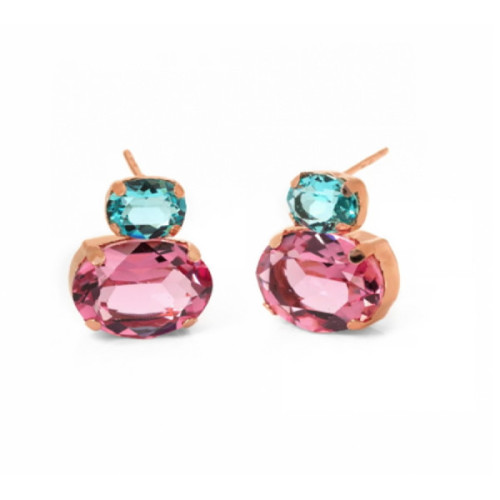 PENDIENTES VICTORIA CRUZ CRISTALES JASMINE COLLECTION - A3650-36T