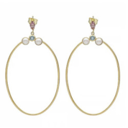 PENDIENTES VICTORIA CRUZ NINA COLLECTION DORADOS - A4084-MDT
