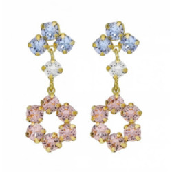 PENDIENTES VICTORIA CRUZ ZAHARA COLLECTION FLOR - A4093-52DT