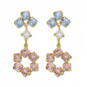 PENDIENTES VICTORIA CRUZ ZAHARA COLLECTION FLOR - A4093-52DT