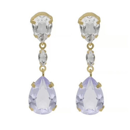 PENDIENTES VICTORIA CRUZ JASMINE COLLECTION MORADOS - A3755-31DT