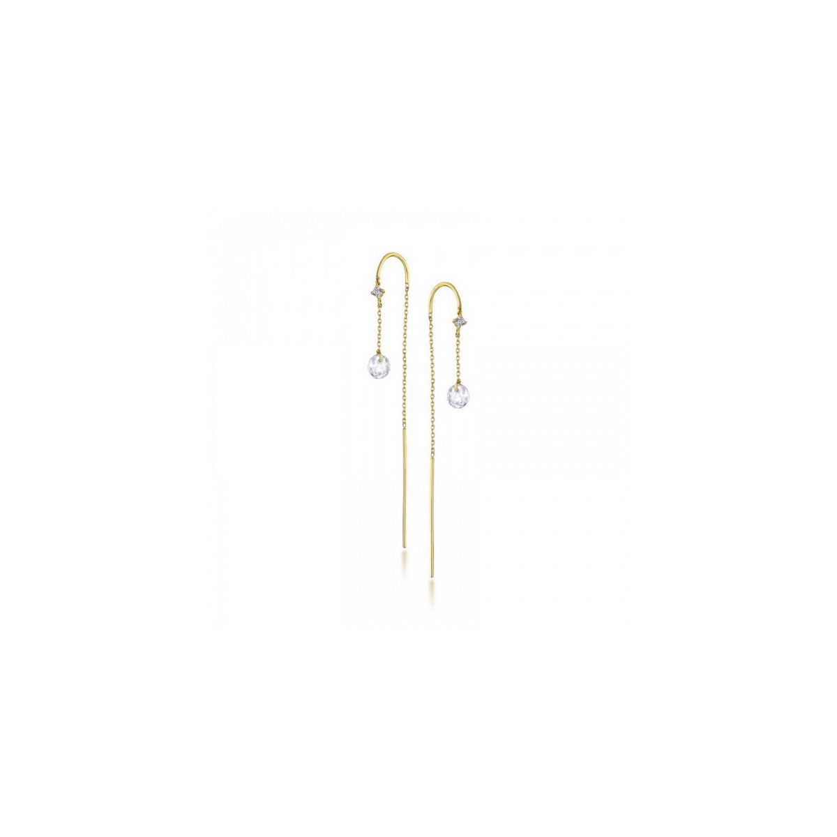 PENDIENTES LE CARRÉ TOPACIOS Y ORO - GB057OA.00