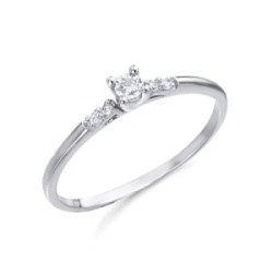 ANILLO LE CARRE ORO BLANCO Y DIAMANTE - GA065OB.15
