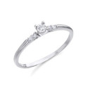 ANILLO LE CARRE ORO BLANCO Y DIAMANTE - GA065OB.15