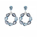 PENDIENTES VICTORIA CRUZ LOUIS COLLECTION AZULES - A3657-18HT