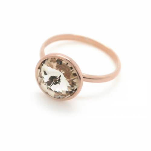 ANILLO VICTORIA CRUZ CHAMPAN CRISTAL DORADO - DM521-3TA