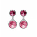 PENDIENTES VICTORIA CRUZ ROSAS CRISTALES BASIC COLLECTION - DM884-9T