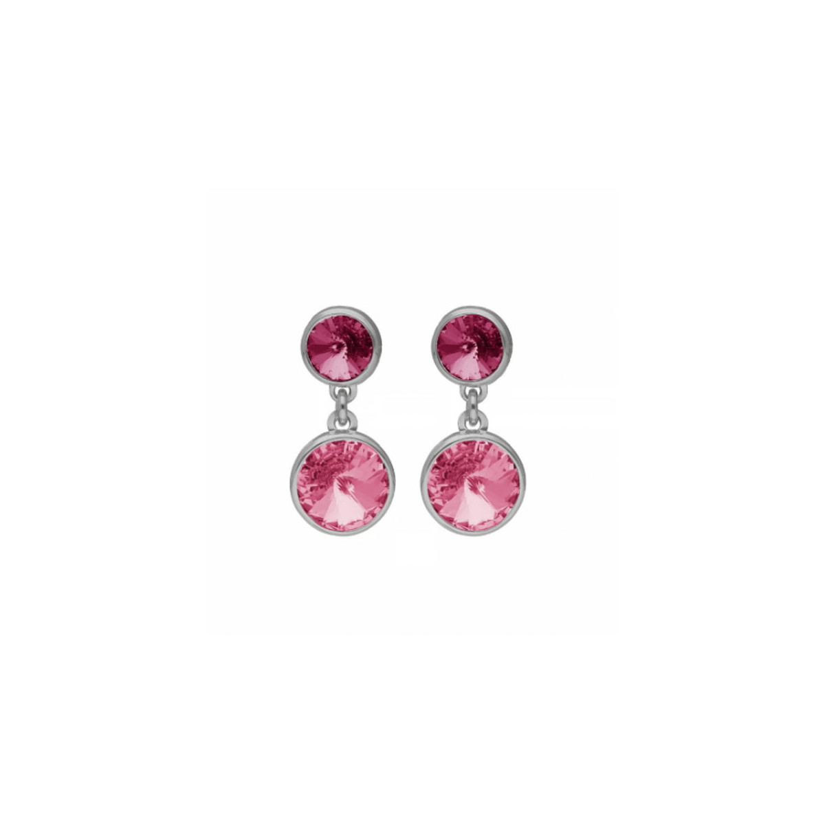 PENDIENTES VICTORIA CRUZ ROSAS CRISTALES BASIC COLLECTION - DM884-9T