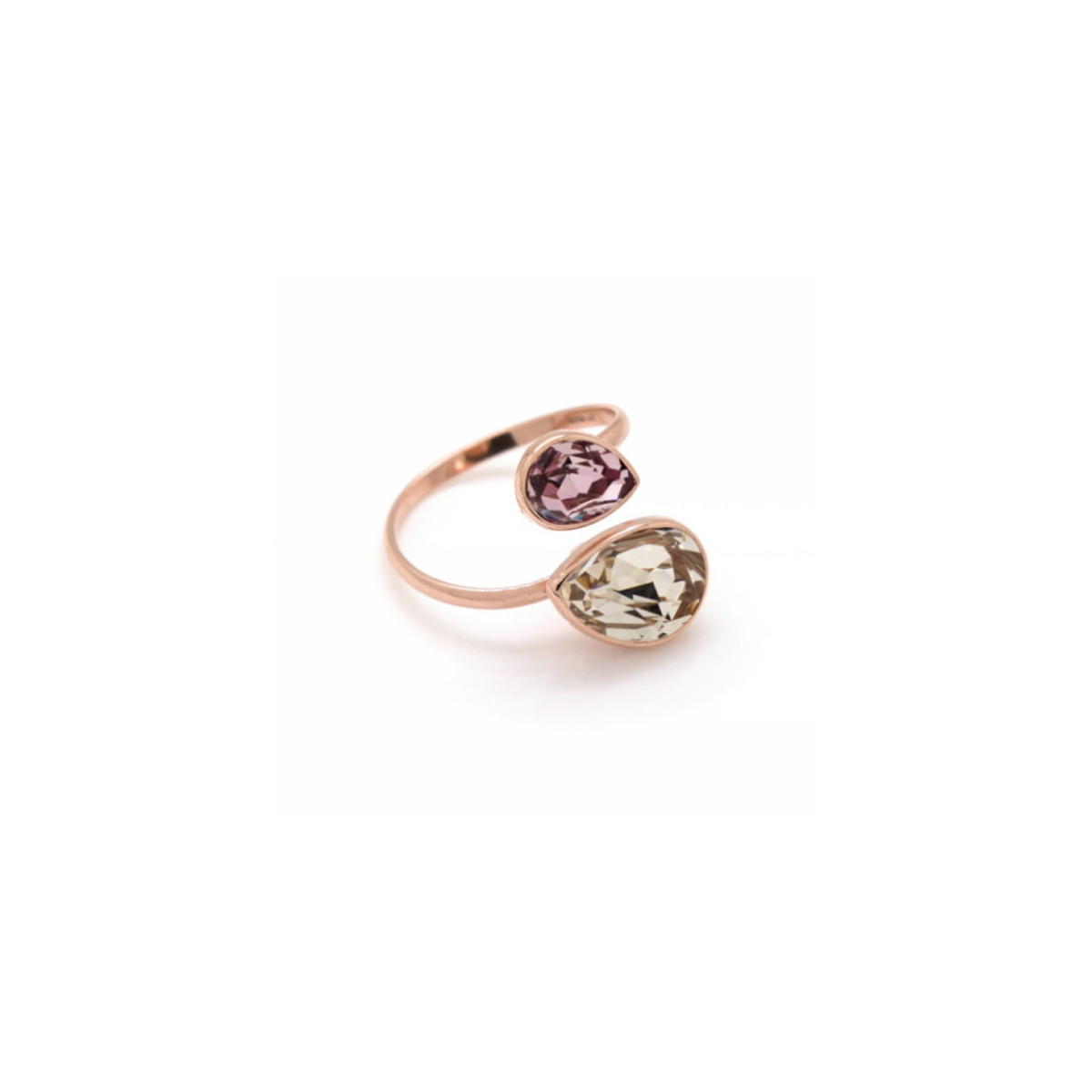 ANILLO VICTORIA CRUZ DORADO CHAMPAN ESSENTIAL COLLECTION - A3097-10A