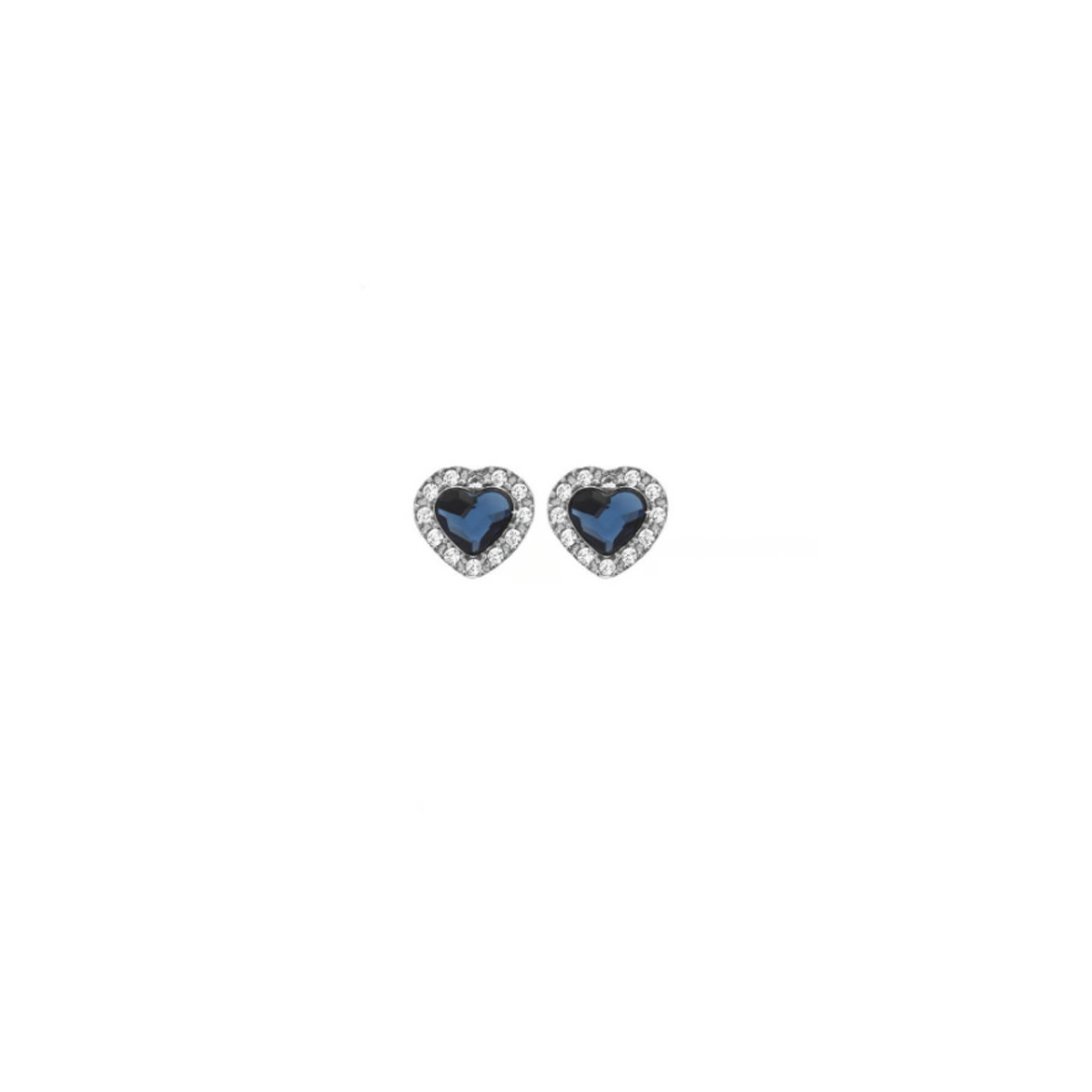 PENDIENTES VICTORIA CRUZ CUORE AZUL MARINO - A3451-18T