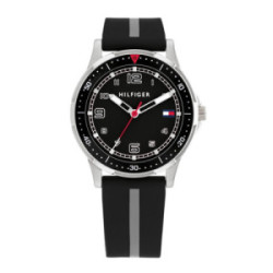 RELOJ TOMMY HILFIGER NEGRO Y BLANCO NALÓGICO - 1720034