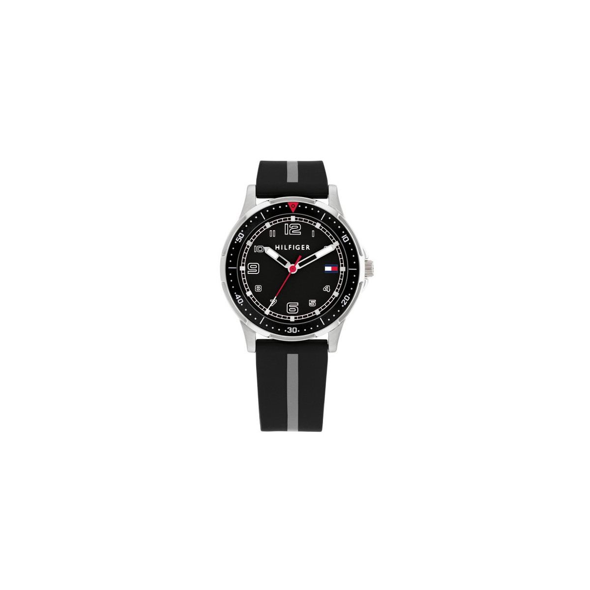 RELOJ TOMMY HILFIGER NEGRO Y BLANCO NALÓGICO - 1720034