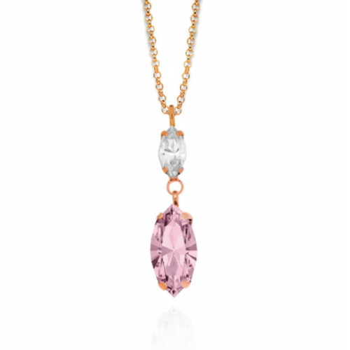 GARGANTILLA VICTORIA CRUZ AQUA COLLECTION ROSA - A3733-05SG