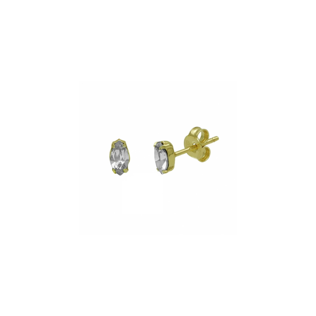 PENDIENTES VICTORIA CRUZ BIANCA COLLECTION BLANCOS DORADOS - A4029-07DT
