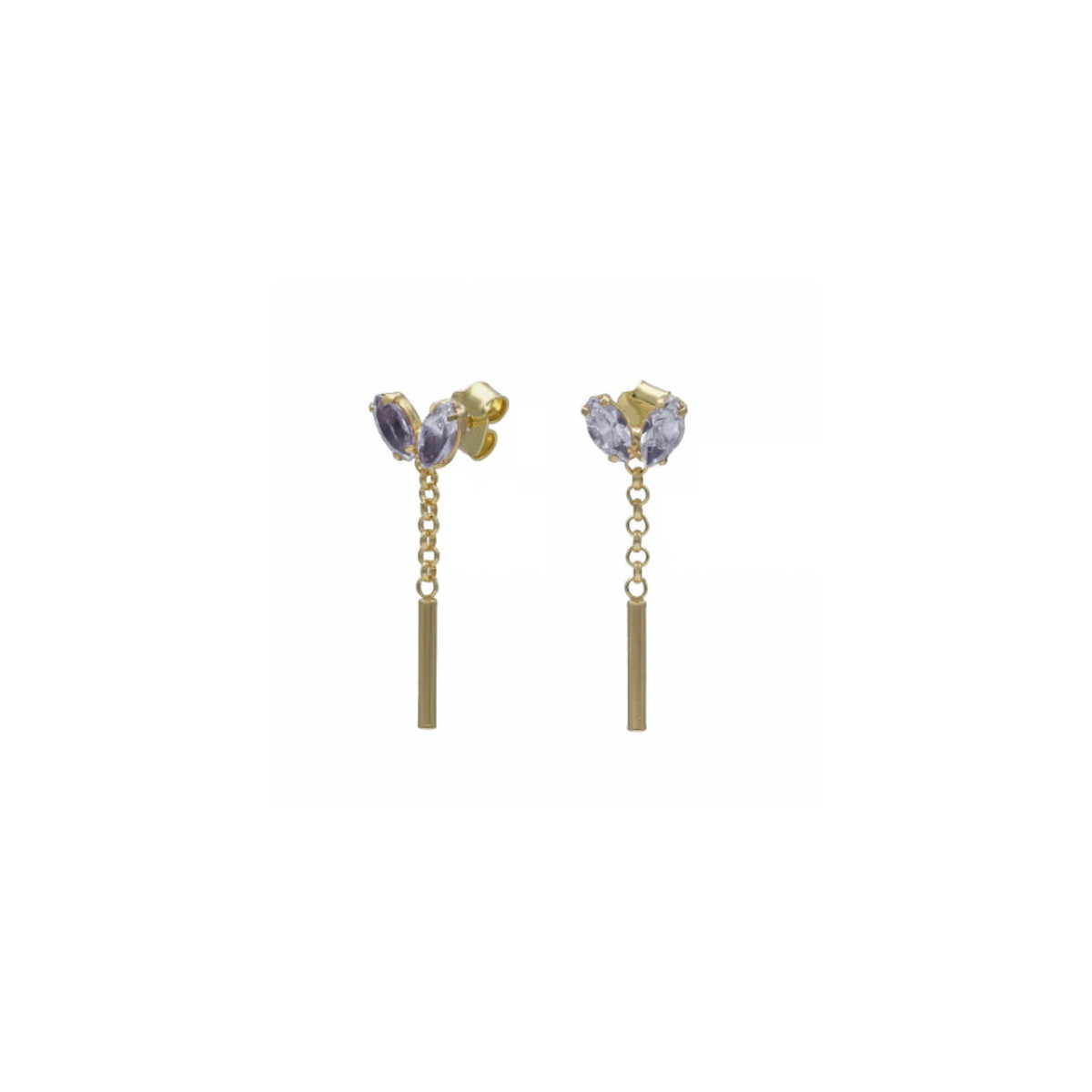PENDIENTES VICTORIA CRUZ ARISA COLLECTION LARGOS - A4076-01DT