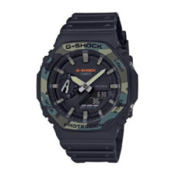 RELOJ CASIO G-SHOP MILITAR BLACK - GA-2100SU-1AER