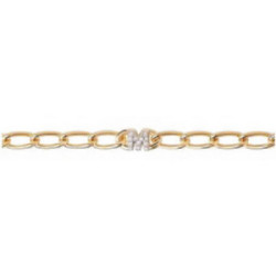 PULSERA P DE PAOLA PLATA INICIAL M CHAPADA - PU01-550-U