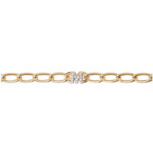 PULSERA P DE PAOLA PLATA INICIAL M CHAPADA - PU01-550-U