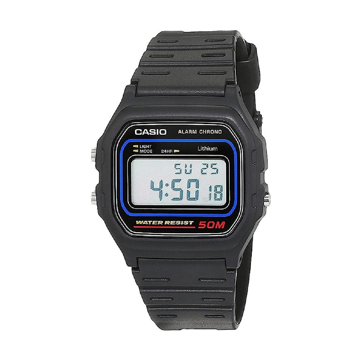RELOJ CASIO CLASICO DIGITAL NEGRO - W-59