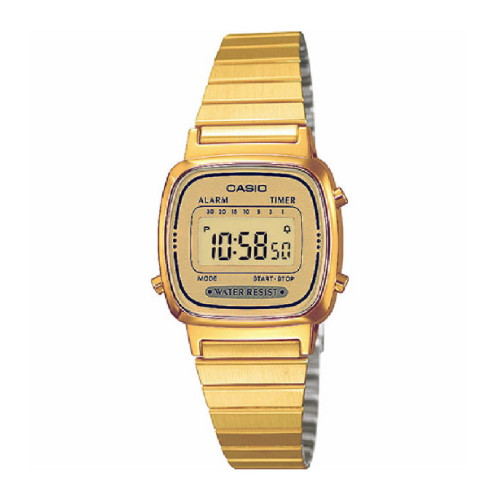 RELOJ CASIO VINTAGE MINI MUJER DORADO - LA-670WG