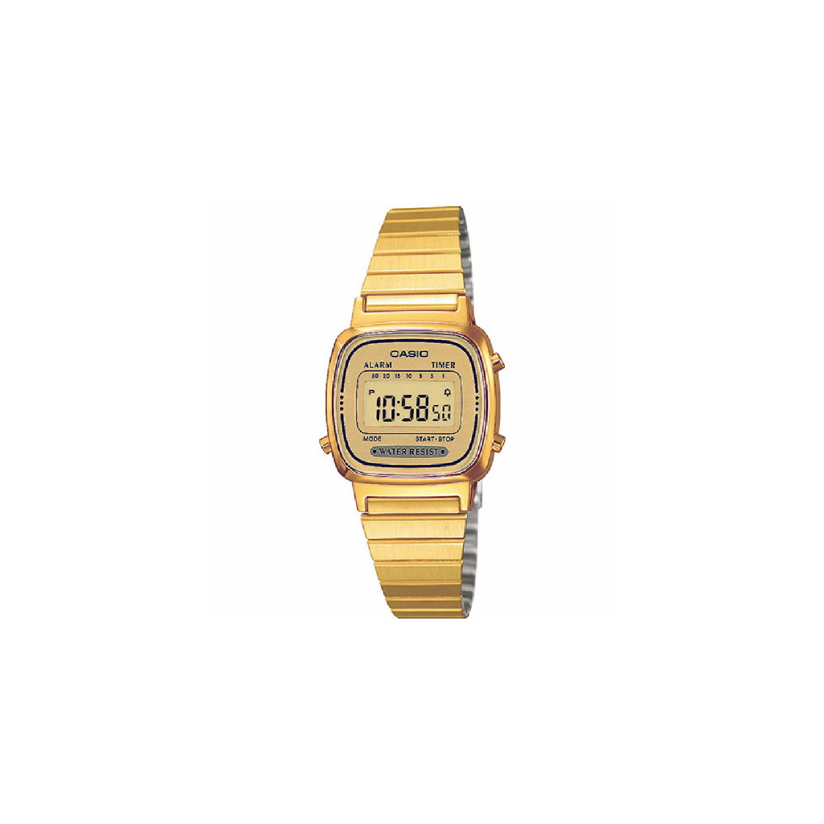 RELOJ CASIO VINTAGE MINI MUJER DORADO - LA-670WG