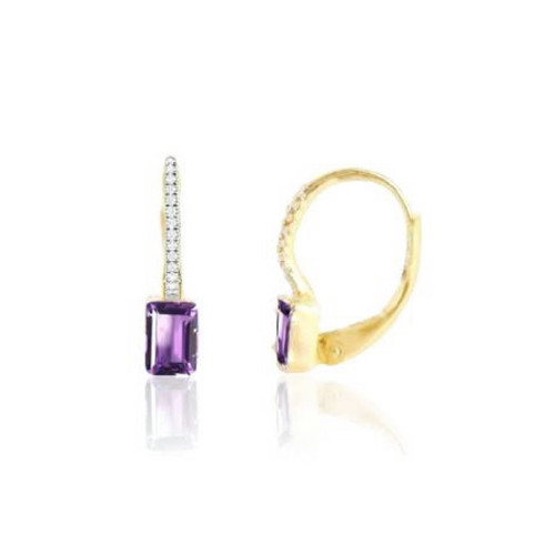 PENDIENTES ITEMPORALITY ORO PURE AMATISTA - SEA-204-152-UU
