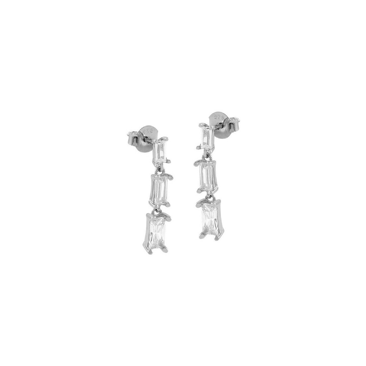 PENDIENTES ITEMPORALITY WEDDING CIRCONITAS COLGANTES BLANCAS - SEA-101-213-UU