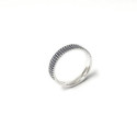 ANILLO ITEMPORALITY SERENA PLATA CIRCONITAS AZULES - SRN-107-077-12