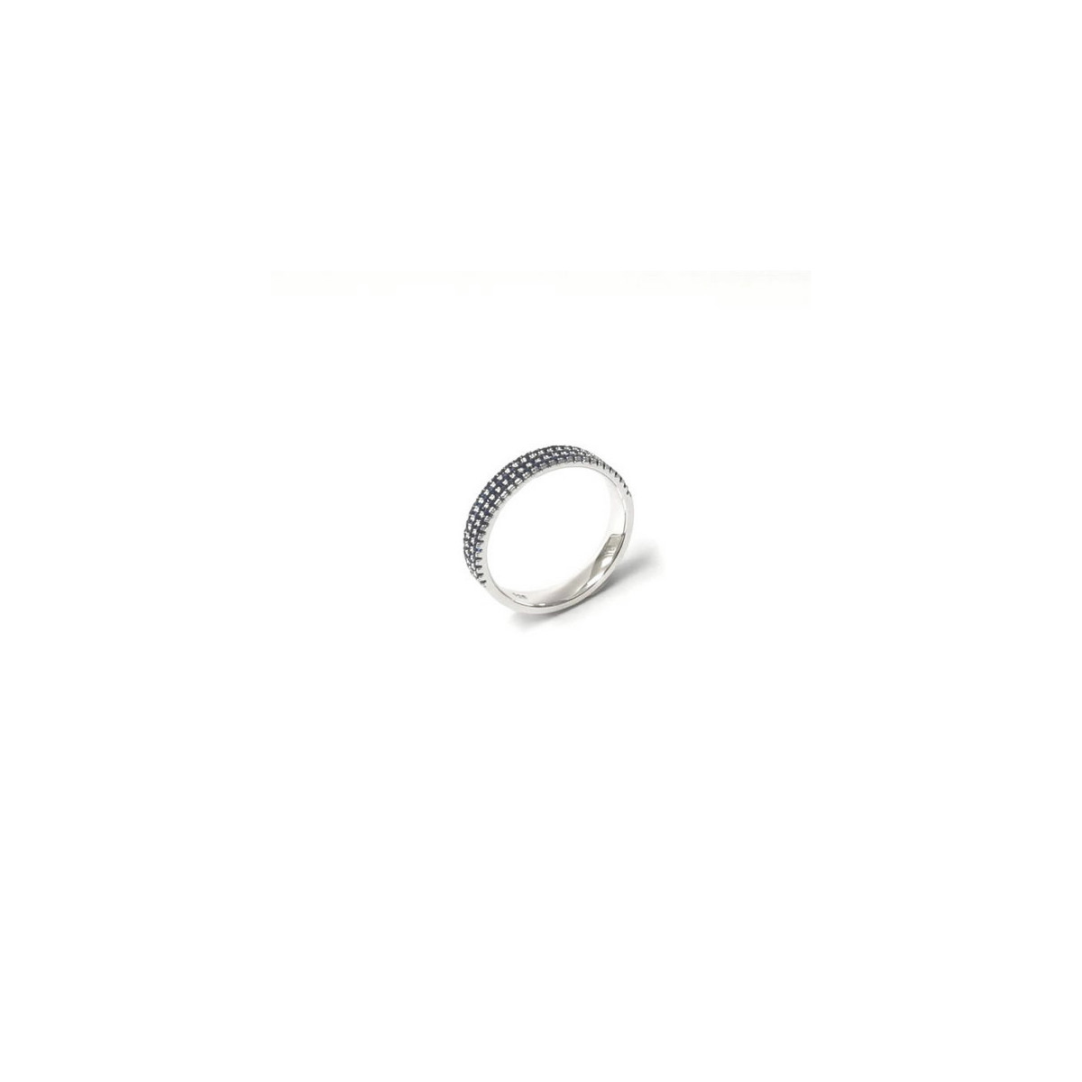 ANILLO ITEMPORALITY SERENA PLATA CIRCONITAS AZULES - SRN-107-077-12