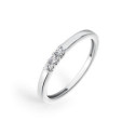 ANILLO ORO BLANCO DIAMANTES 0,042 CTS HS - GRN-101-036-14