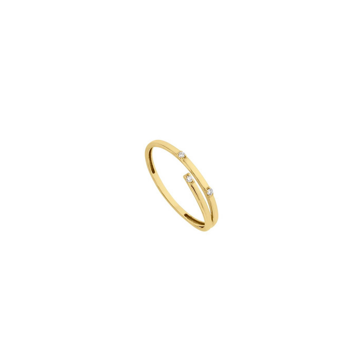 ANILLO ITEMPORALITY DORADO LUX ASIMÉTRICO - GRN-201-031-14