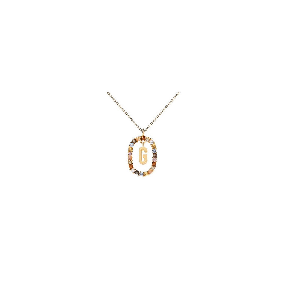 GARGANTILLA P DE PAOLA MULTICOLOR INICIAL G - CO01-266-U