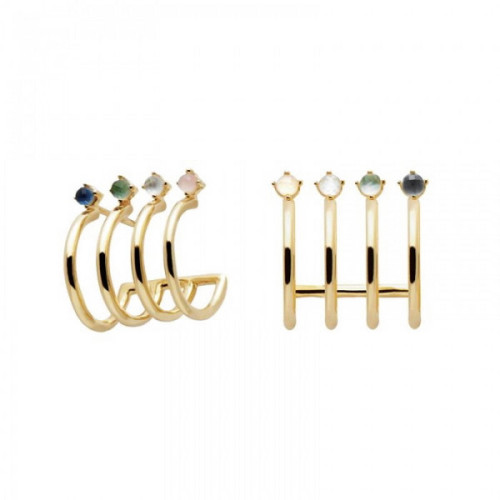 PENDIENTES P DE PAOLA AQUA - AR01-079-U