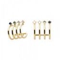 PENDIENTES P DE PAOLA AQUA - AR01-079-U