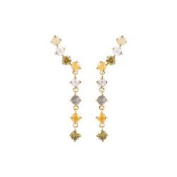 PENDIENTES P DE PAOLA CIRCONITAS COLORES - AR01-542-U