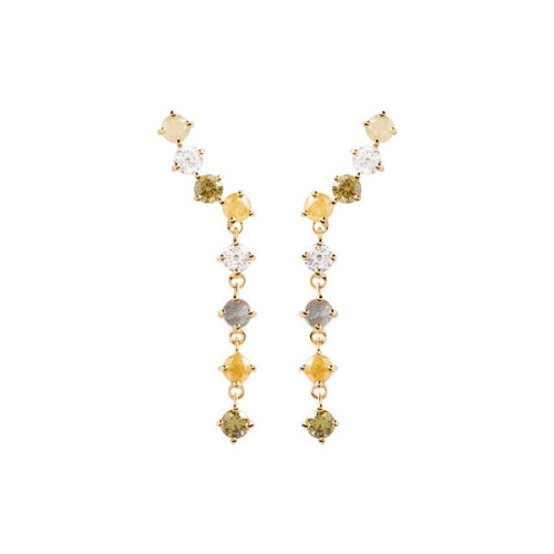 PENDIENTES P DE PAOLA CIRCONITAS COLORES - AR01-542-U