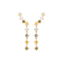 PENDIENTES P DE PAOLA CIRCONITAS COLORES - AR01-542-U