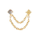 PENDIENTES P DE PAOLA PIERCING NAOMI GOLD - AR01-600-U