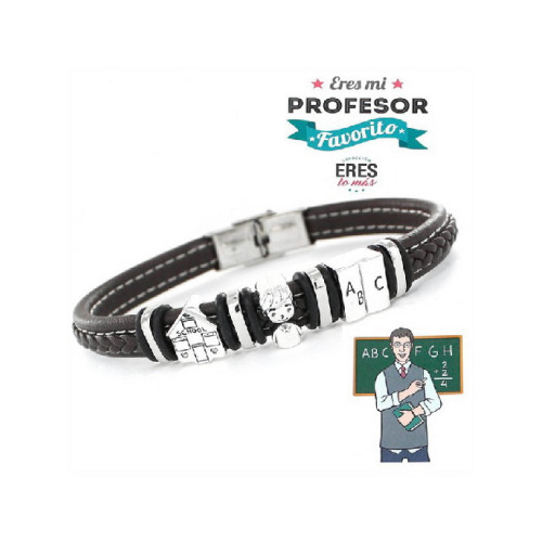 PULSERA PROMOJOYA CHAINS CUERO PROFESOR - 9109461
