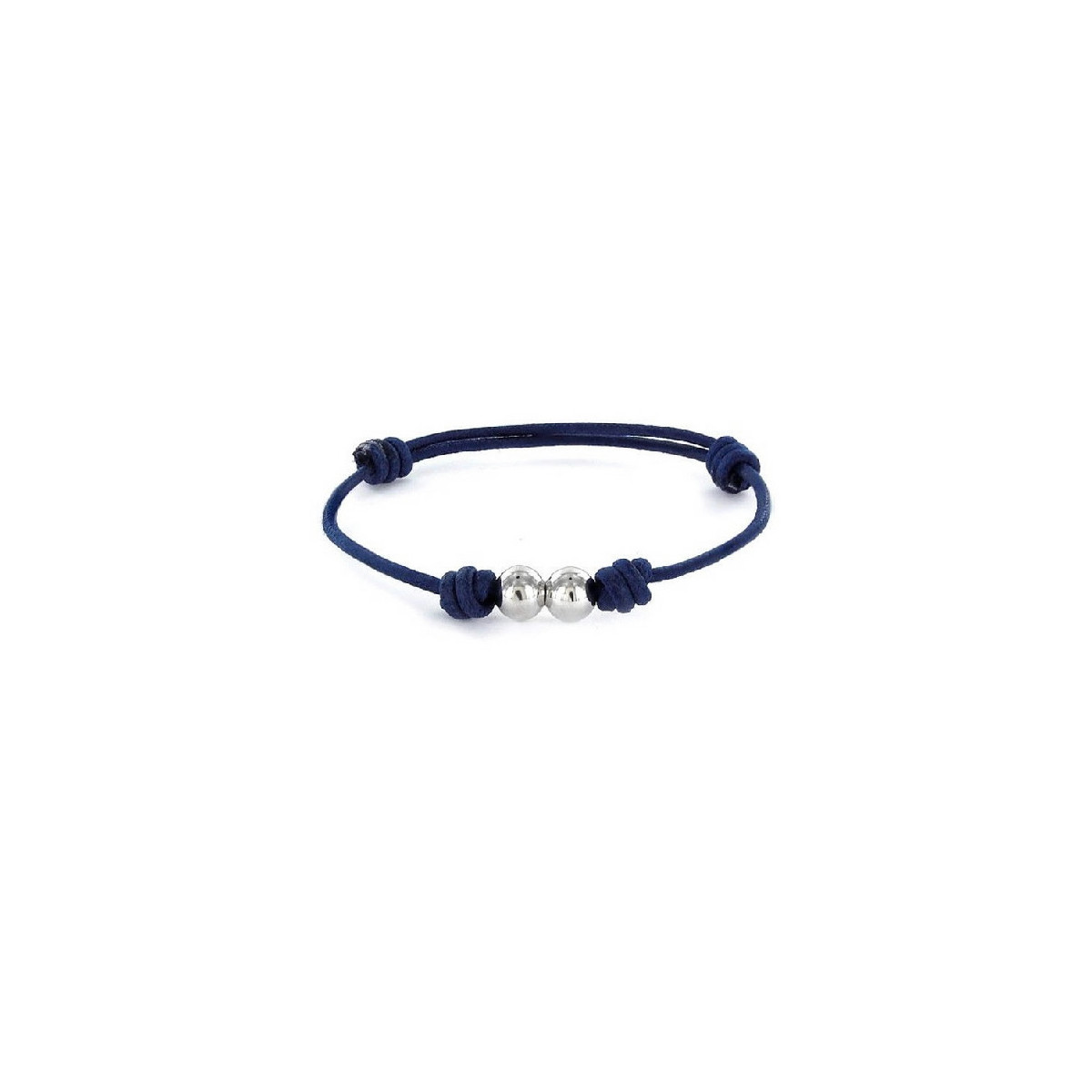 PULSERA PROMOJOYA CORDÓN AZUL BOLAS - 9100606