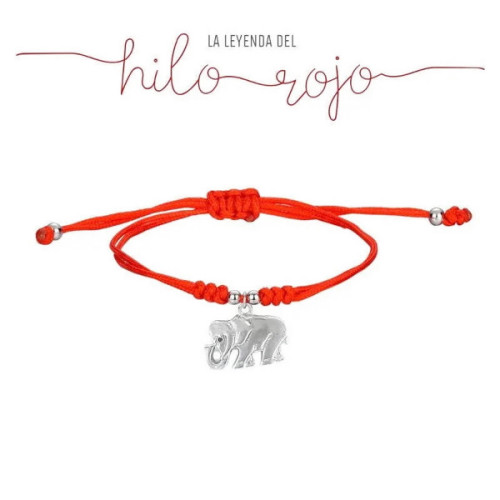 PULSERA PROMOJOYA  HILO SEDA ROJO ELEFANTE - 9109956