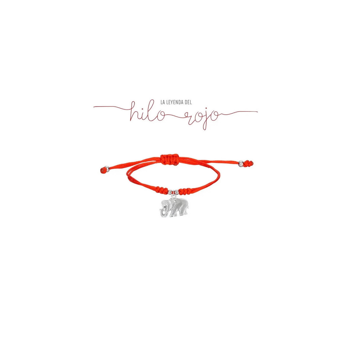 PULSERA PROMOJOYA  HILO SEDA ROJO ELEFANTE - 9109956