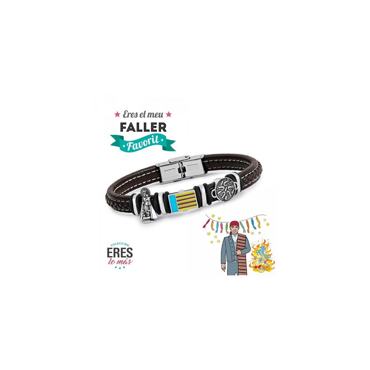 PULSERA PROMOJOYA MARRON FALLERO - 9110641