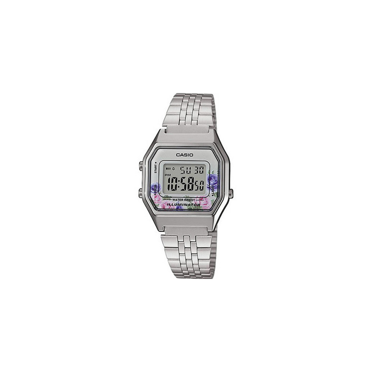 RELOJ CASIO MALLA ESFERA FLORES - LA680WEA-4CEF