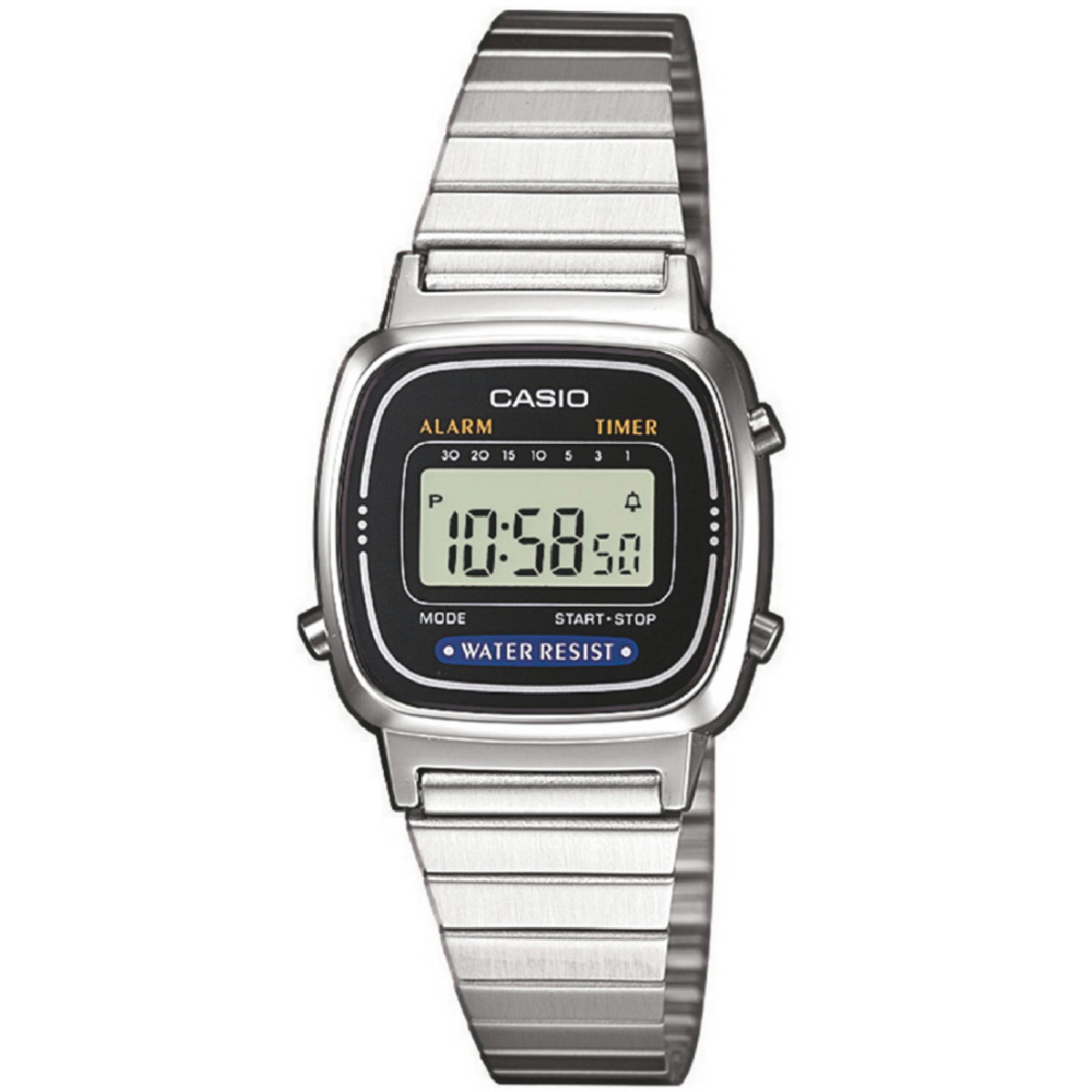 RELOJ CASIO PLATA FOR HER BASIC - LA670WEA-1EF
