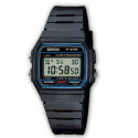 RELOJ CASIO CRONO-ALARMA NEGRO - F-91W-1YER