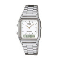 RELOJ CASIO VINTAGE MINIMAL PLATA - AQ-230A-7DMQYES