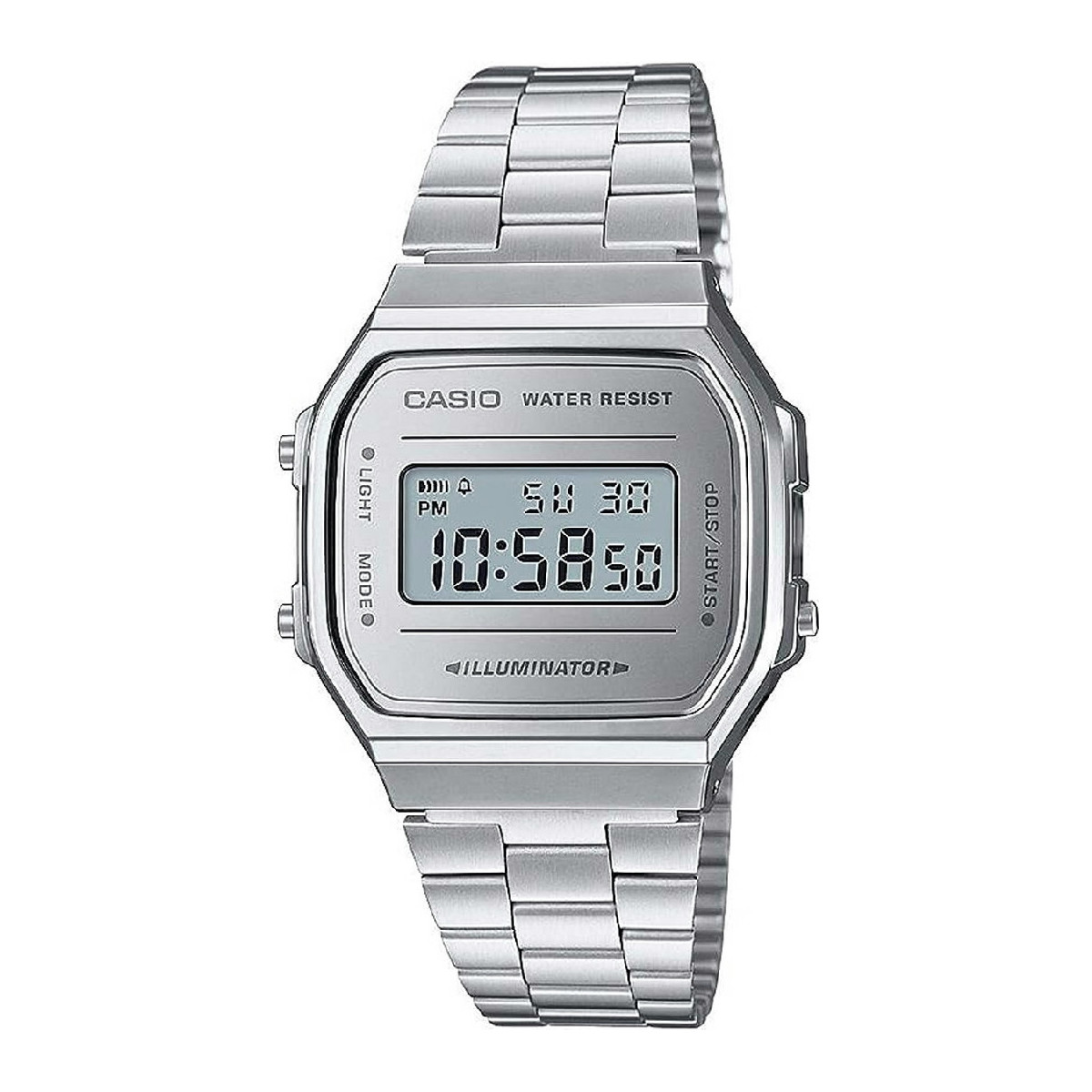 RELOJ CASIO ESFERA PLATEADA SMALL - A168WEM-7EF