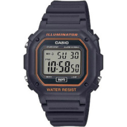 RELOJ CASIO NEGRO MAN CAUCHO NEGRO - F-108WH-8A2EF