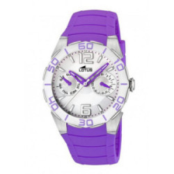 RELOJ LOTUS STYLE MULTIFUNCION CAUCHO LILA - 15701/6